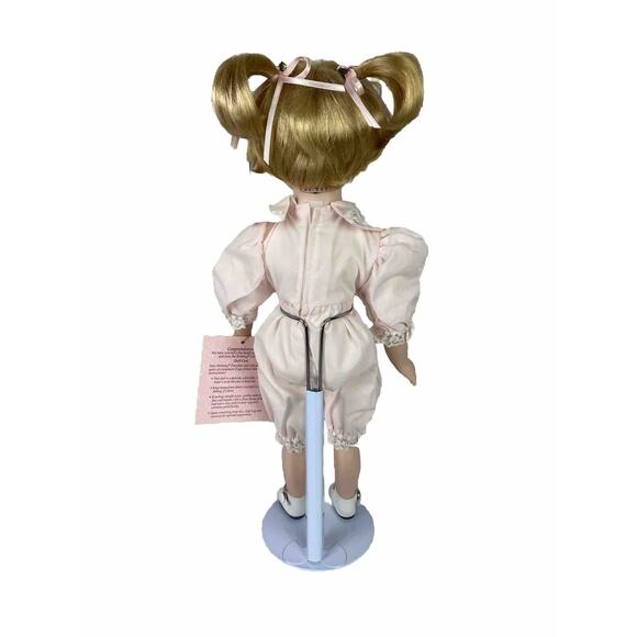 Vintage Brittany Handcrafted Porcelain Doll JENNY 17” w/ Tag & Box & Stand - Picture 6 of 14